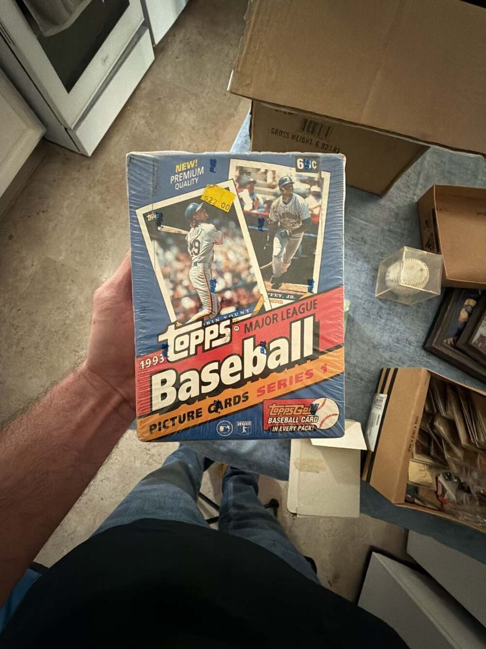 1993 Topps Series 1 Baseball Factory Sealed Wax Box - 36 Packs